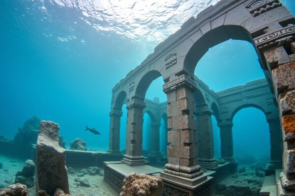 Templo submerso na costa da Itália