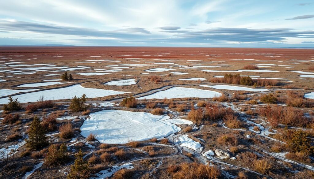 relação entre permafrost e mudanças climáticas